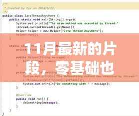 零基础也能学会,11月最新片段操作指南,轻松掌握任务技能完成步骤