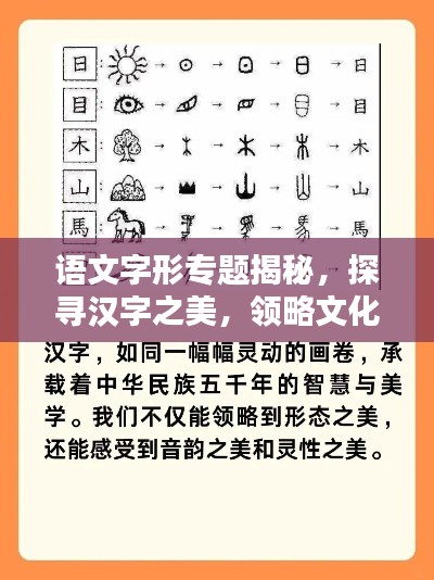 语文字形专题揭秘,探寻汉字之美,领略文化精粹