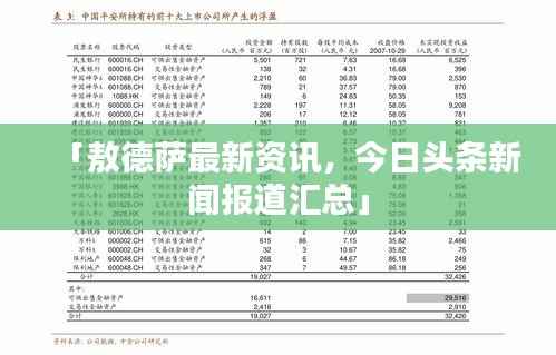 「敖德萨最新资讯,今日头条新闻报道汇总」
