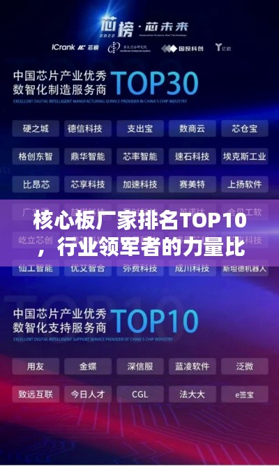 核心板厂家排名TOP10，行业领军者的力量比拼